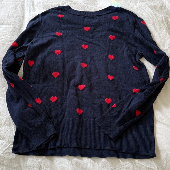 GAP Intarsia Heart Sweater ❤️ size L - Picture 4 of 11